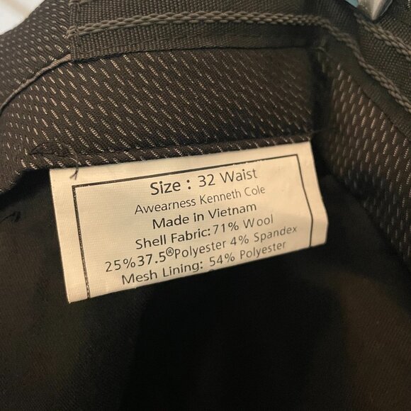 Kenneth Cole Men's Slim-Fit Dress Pants 32" x 28" - Picture 5 of 8